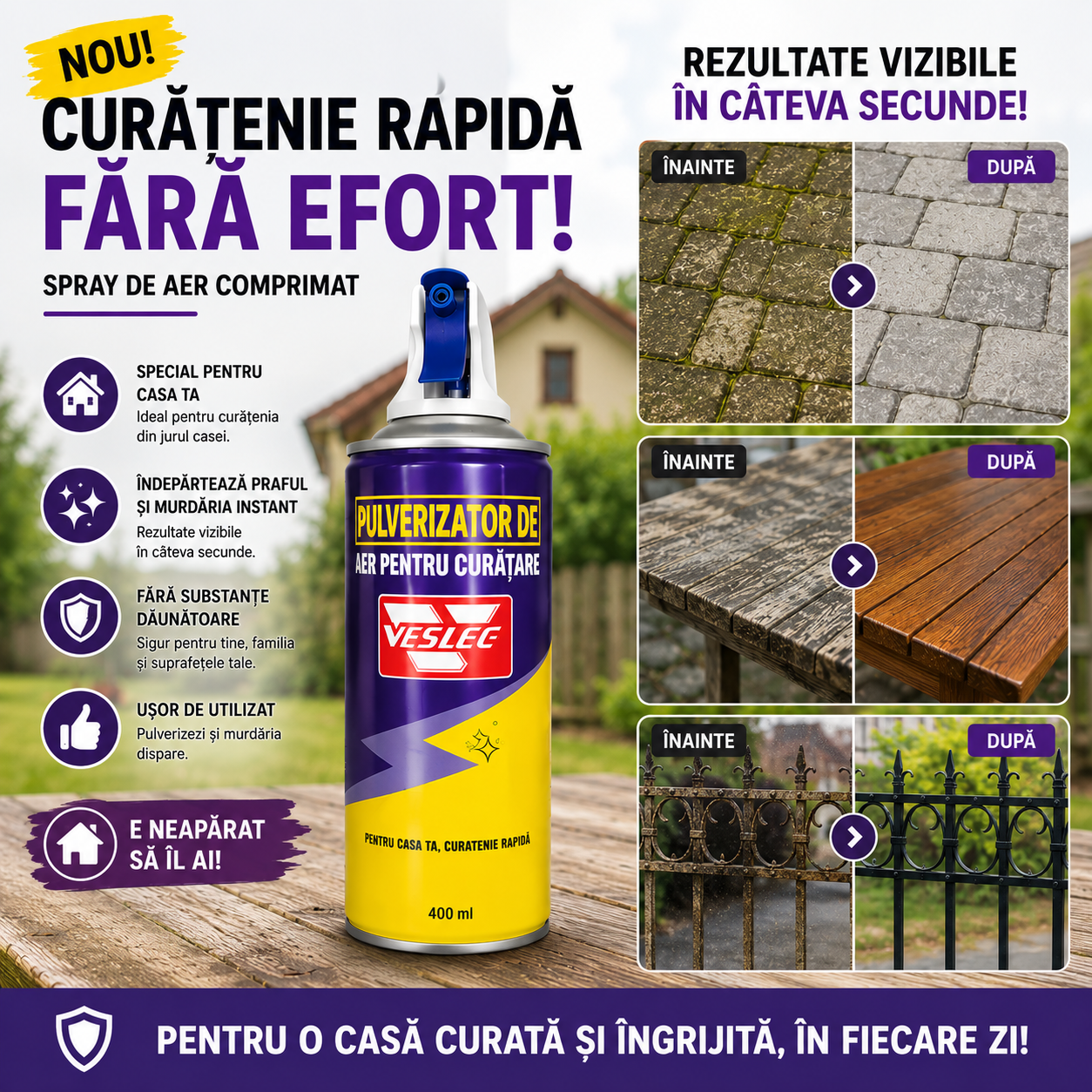 Spray pentru Curățare – Scapă de murdărie