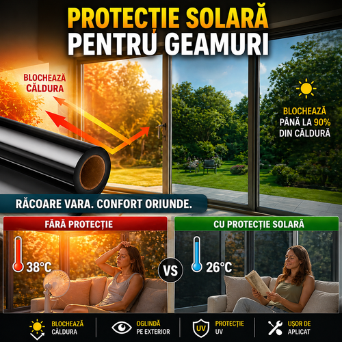 Banda Solară - Mai puțină căldură, mai mult confort zilnic 1+1 GRATIS